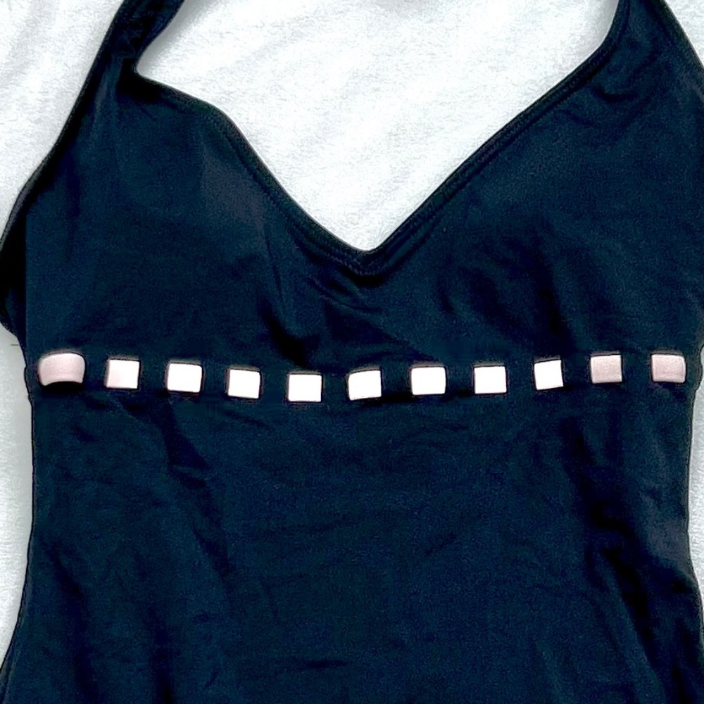 NWT Anne Cole black halter swim suit 8 - Picture 11 of 13